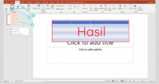 Tutorial Cara Mudah Membuat Tabel di Microsoft PowerPoint